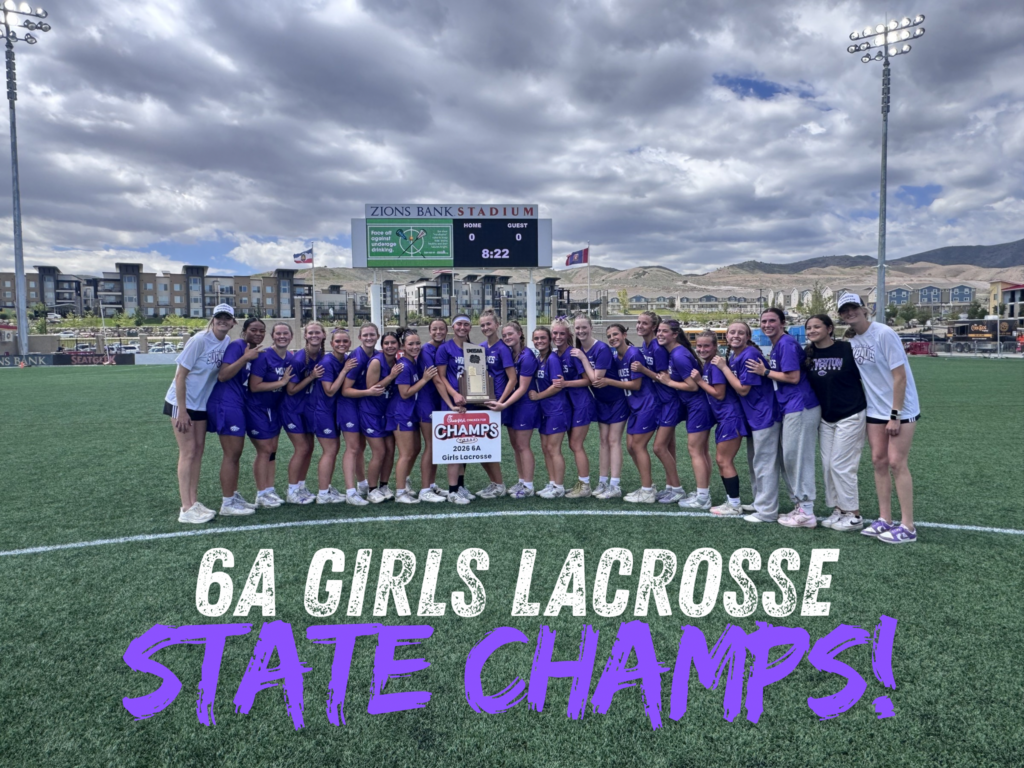 Picture of the Girls Lacrosse Team at the Championship Game