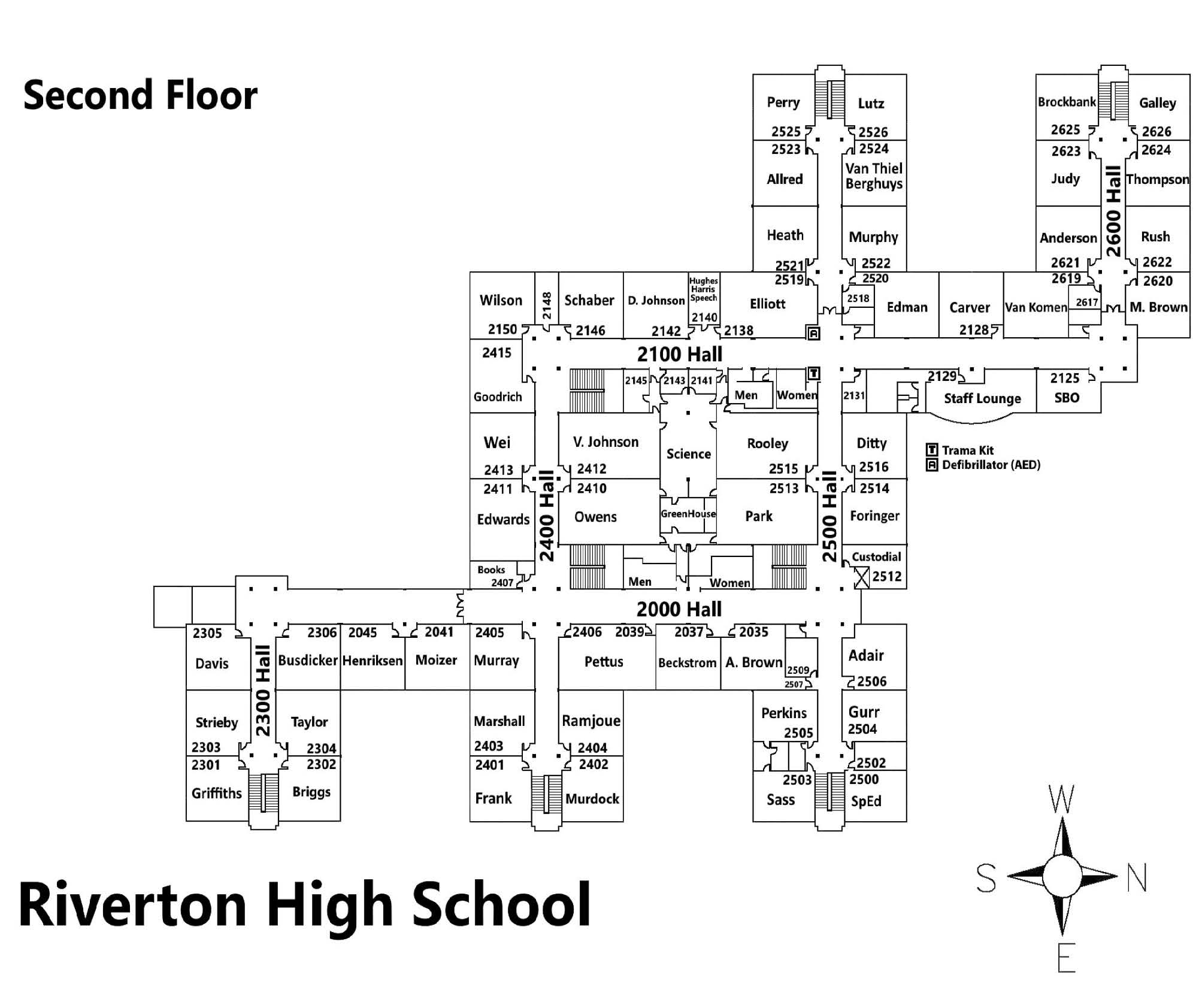 Picture of a Map -- Upper floor of RHS