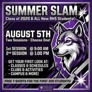 Flyer for Summer Slam. All the same information on the flyer is listed below it.
