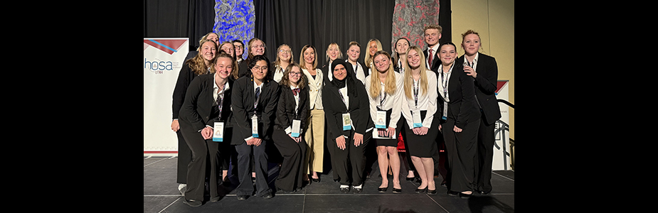 Students who participated in the State Hosa Competition